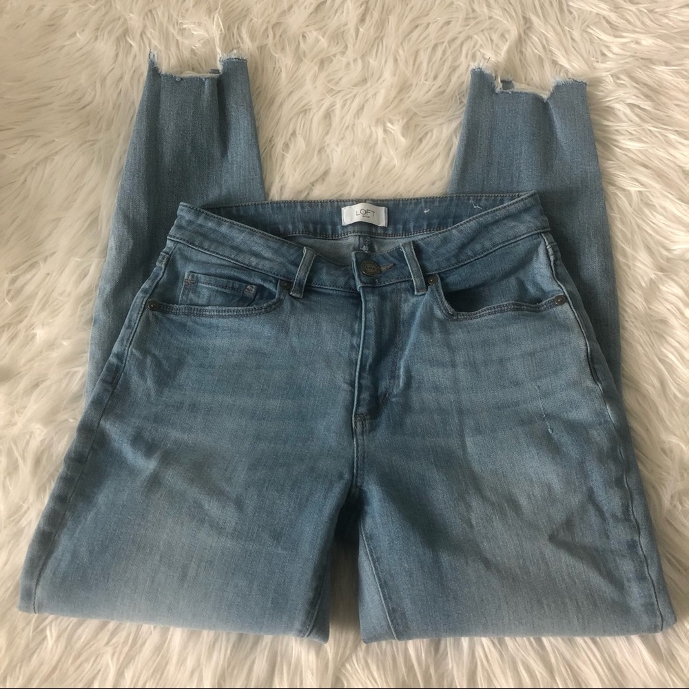 Loft Outlet Curvy Skinny Ankle Denim Jeans Womens Size 2